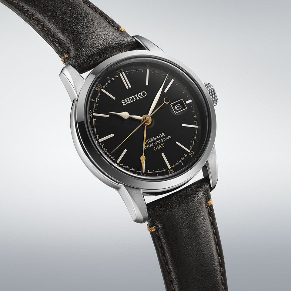 Seiko Presage Men's Craftsmanship Series Urushi Automatic GMT Watch
