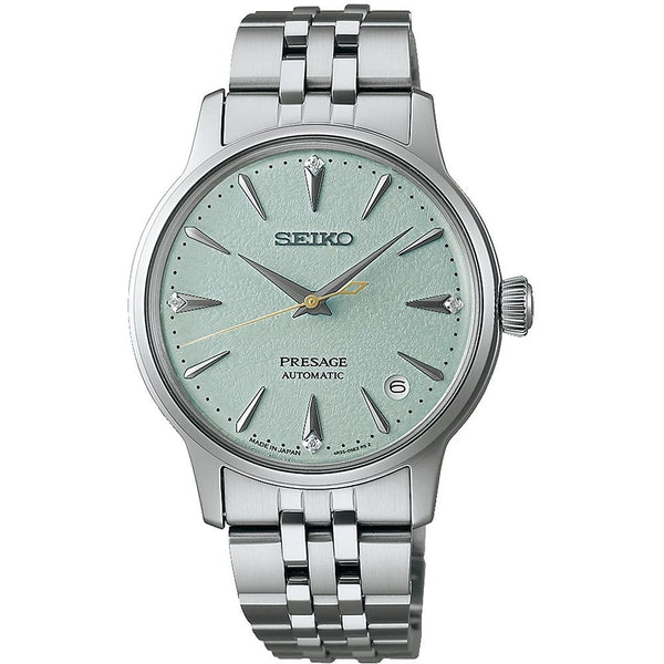 Seiko Presage Men's 'Frozen Mojito' Stone Set Cocktail Time Watch