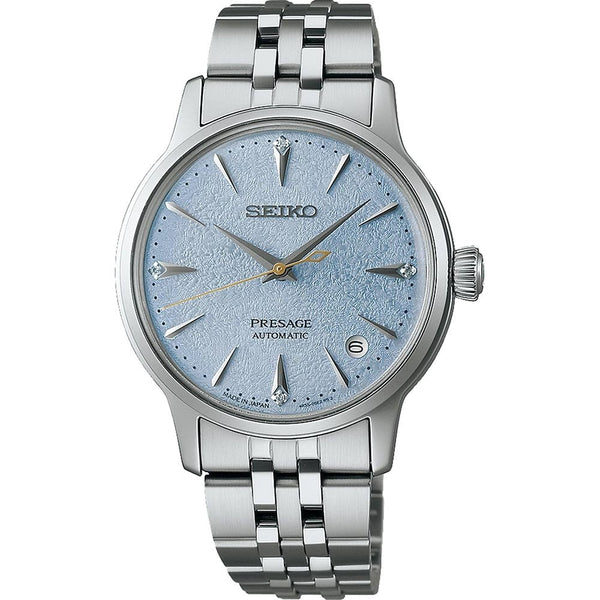 Seiko Presage Men's 'Frozen Skydiving Stone Set Cocktail Time Watch