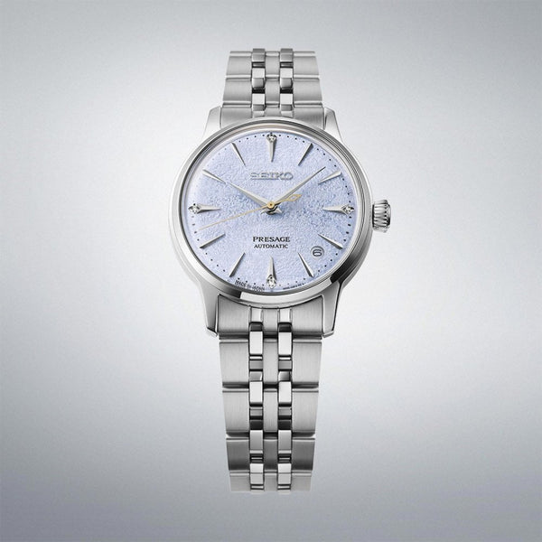 Seiko Presage Men's 'Frozen Skydiving Stone Set Cocktail Time Watch