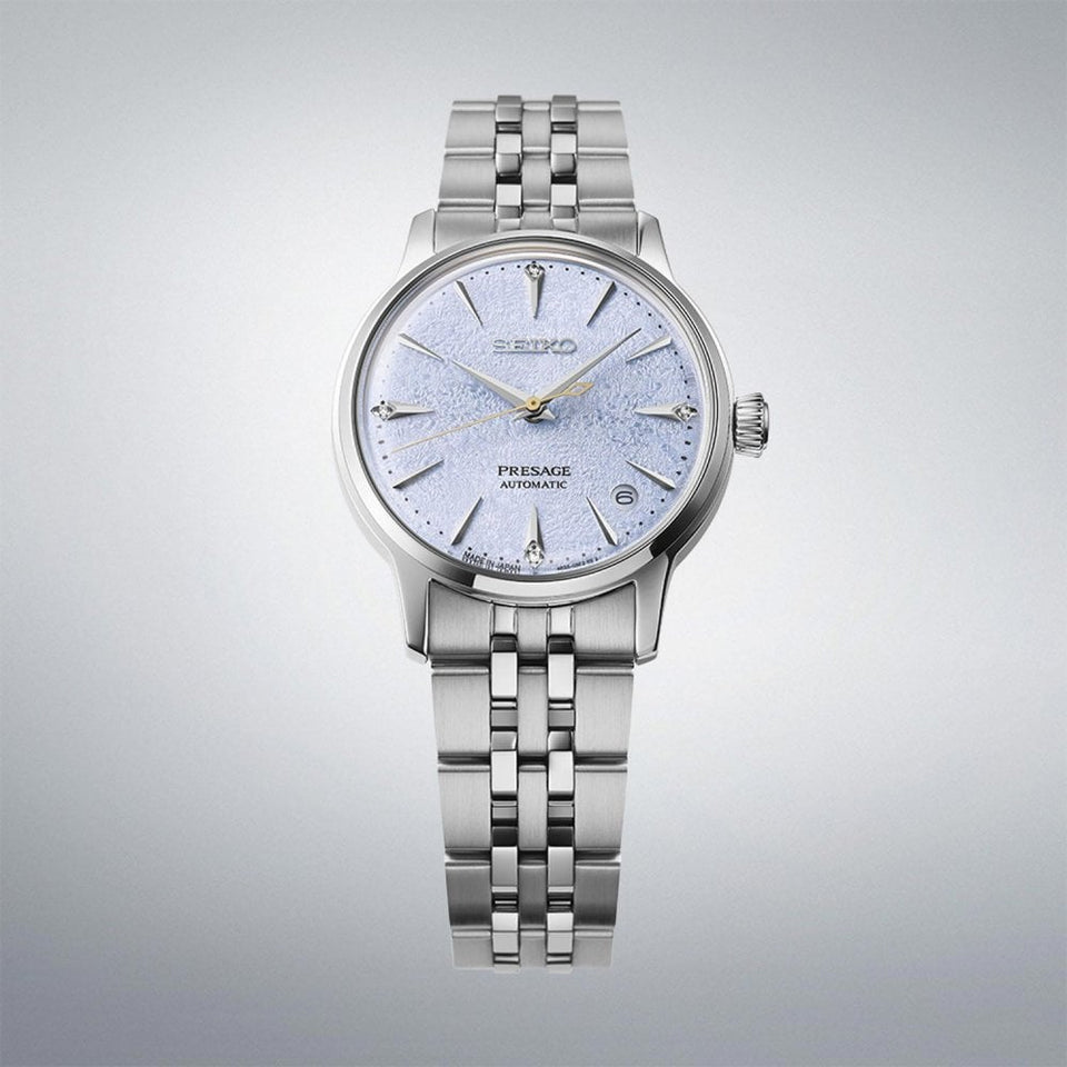 Seiko Presage Men's 'Frozen Skydiving Stone Set Cocktail Time Watch