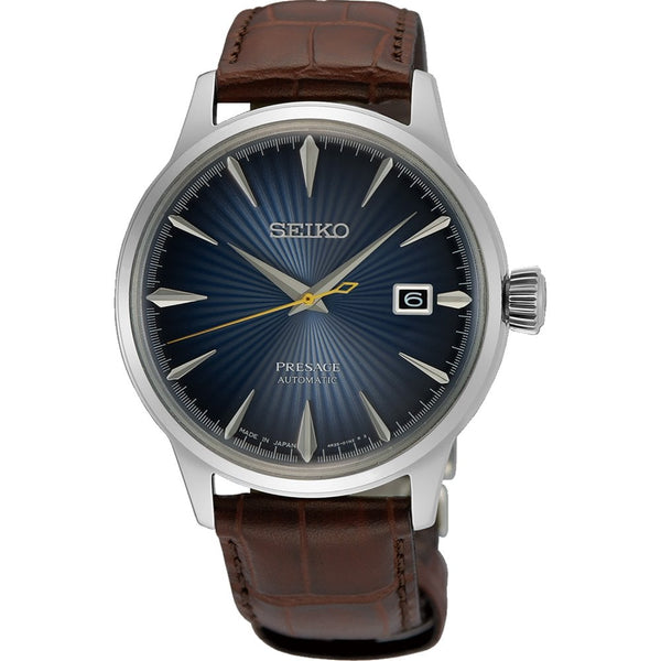 Seiko Presage Men's ‘Midnight Blue Moon’ Cocktail Time Watch