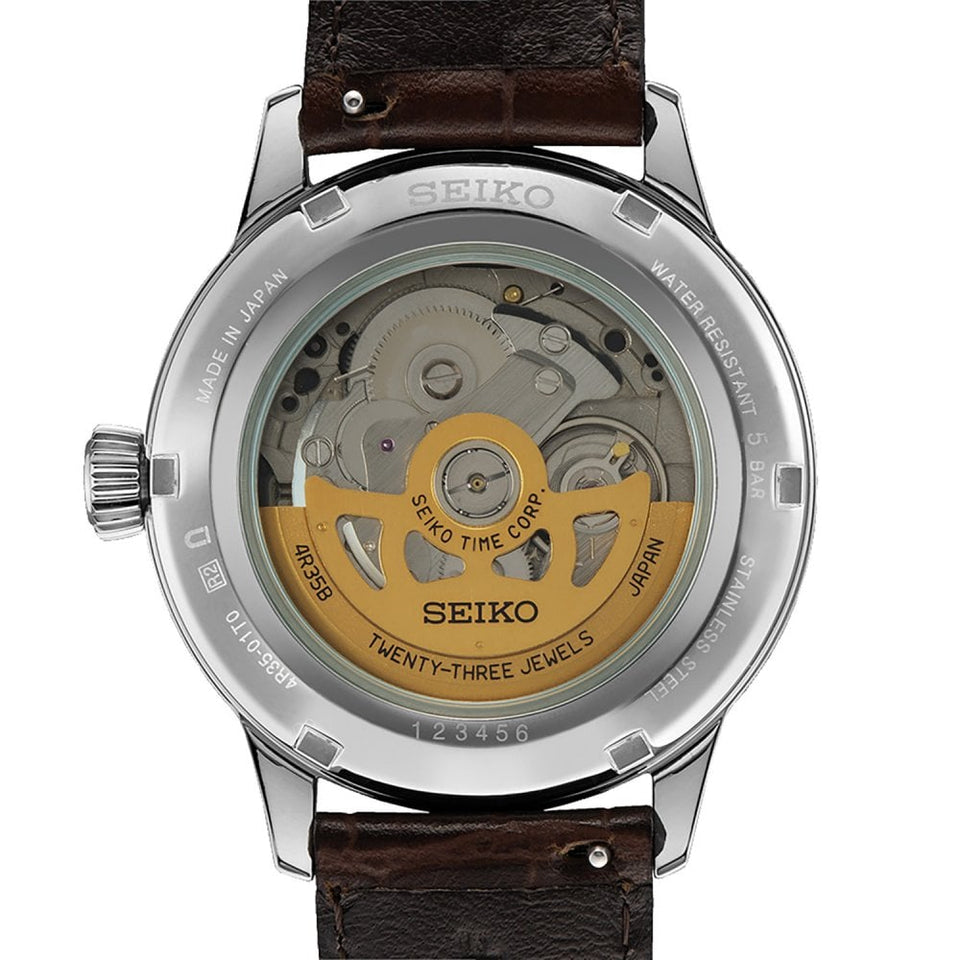 Seiko Presage Men's ‘Midnight Blue Moon’ Cocktail Time Watch
