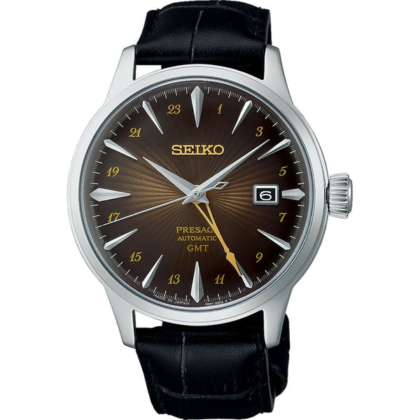 Seiko Presage Men's 'Rusty Nail' Cocktail Time Automatic GMT Watch