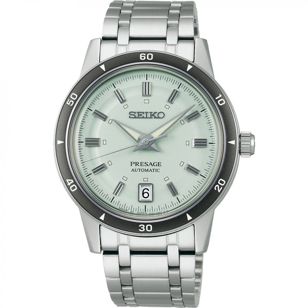 Seiko Presage Men's Style 60s Ice Green 39.5mm Automatic Watch