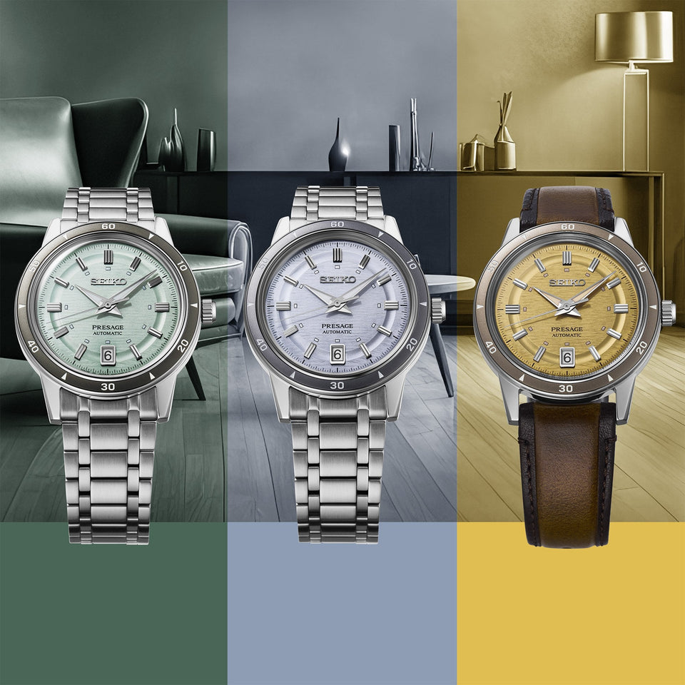 Seiko Presage Men's Style 60s Ice Green 39.5mm Automatic Watch