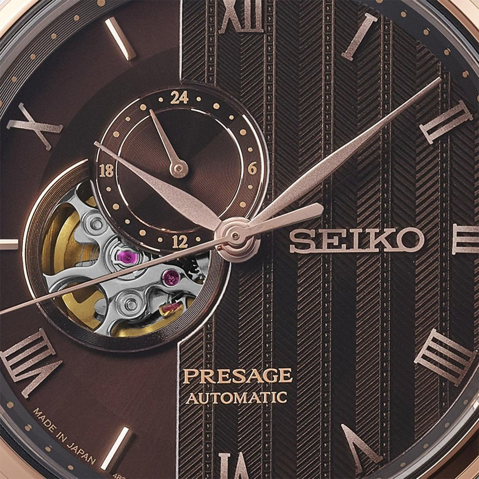 Seiko Presage Men's Zen Garden Kyoto Autumn Leaves Two Tone Watch