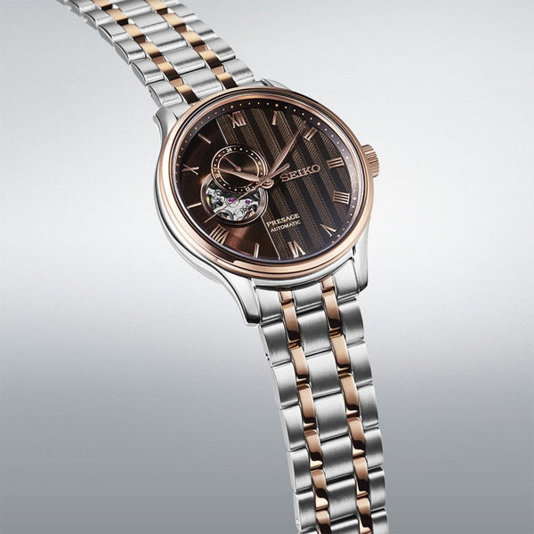 Seiko Presage Men's Zen Garden Kyoto Autumn Leaves Two Tone Watch