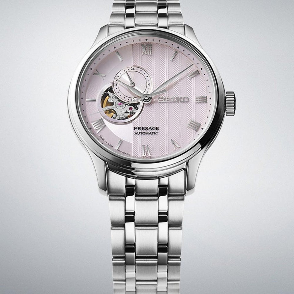 Seiko Presage Men's Zen Garden Kyoto Cherry Blossom Bracelet Watch
