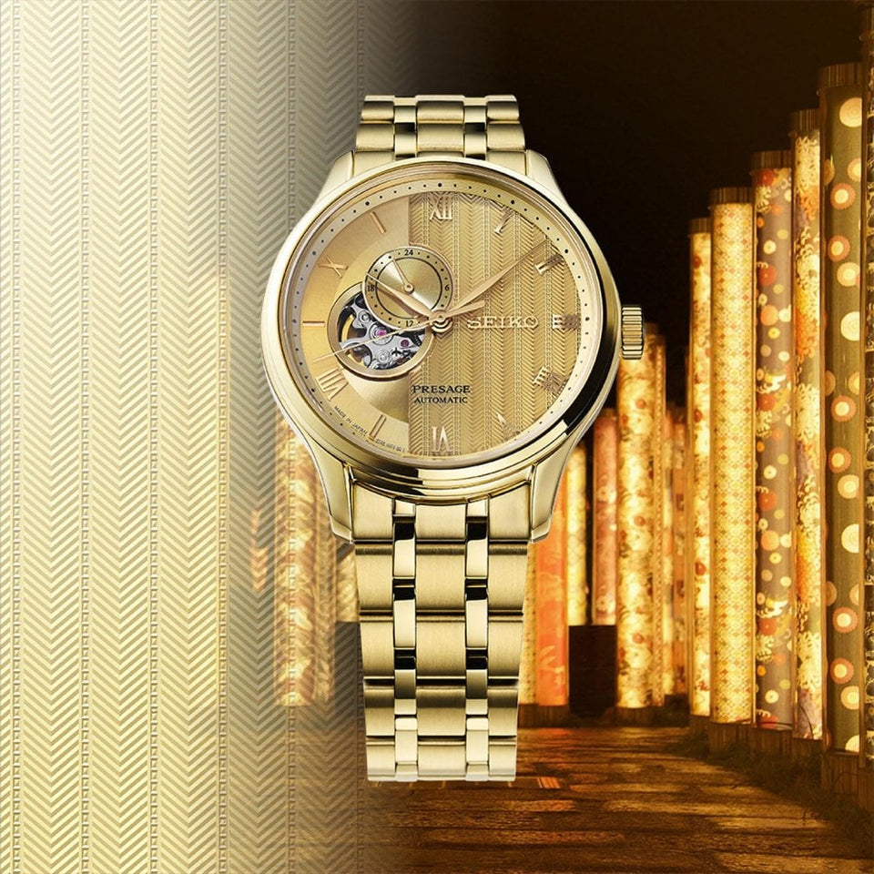 Seiko Presage Men's Zen Garden Kyoto Golden Age Bracelet Watch