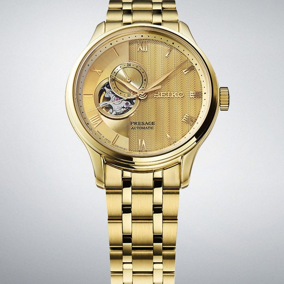 Seiko Presage Men's Zen Garden Kyoto Golden Age Bracelet Watch