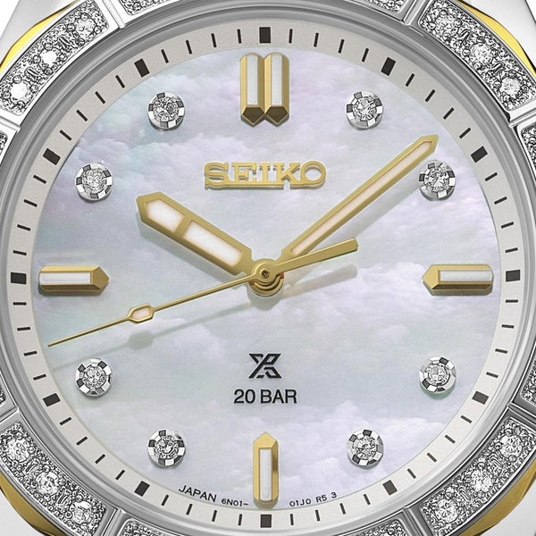 Seiko Prospex Ladies Marine Sport Mother Of Pearl Dial Watch
