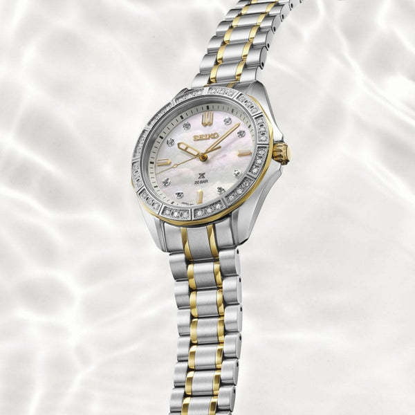 Seiko Prospex Ladies Marine Sport Mother Of Pearl Dial Watch