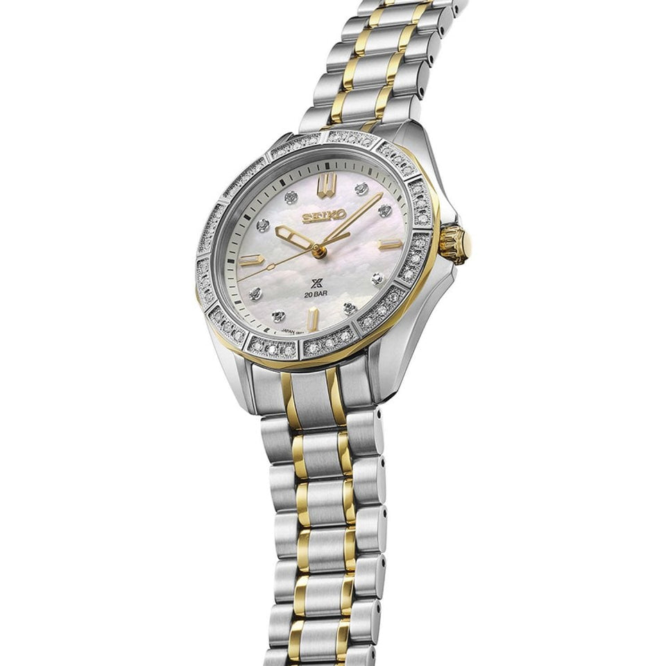 Seiko Prospex Ladies Marine Sport Mother Of Pearl Dial Watch