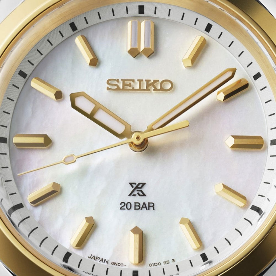 Seiko Prospex Ladies Marine Sports Two Tone Quartz Watch