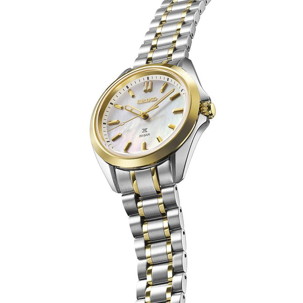 Seiko Prospex Ladies Marine Sports Two Tone Quartz Watch