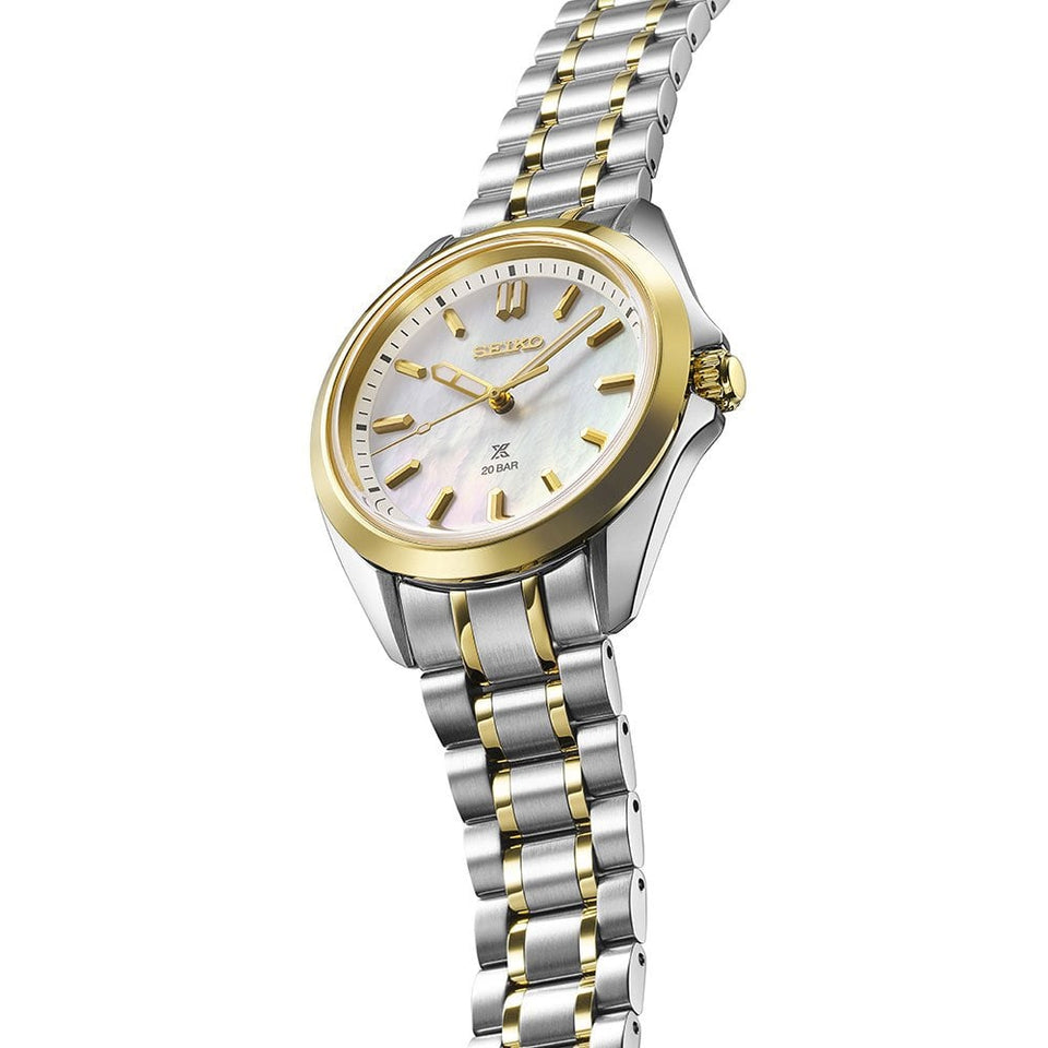 Seiko Prospex Ladies Marine Sports Two Tone Quartz Watch