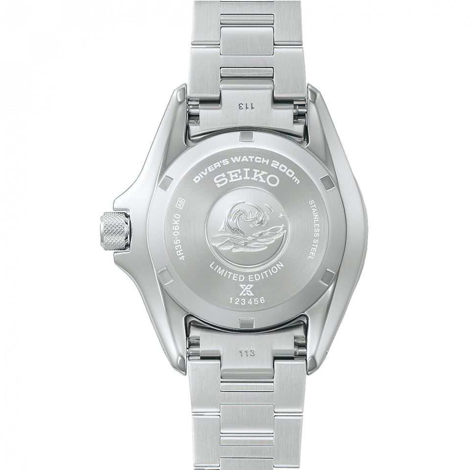 Seiko Prospex Limited Edition 145th Anniversary Silvertone “Samurai” Mechanical Diver’s Watch