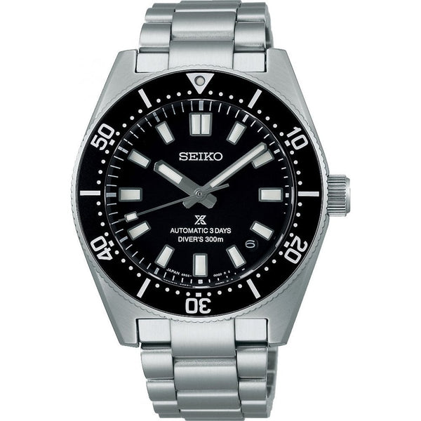 Seiko Prospex Men's 1965 Revival Cove Black 3-day 300m Diver’s Watch
