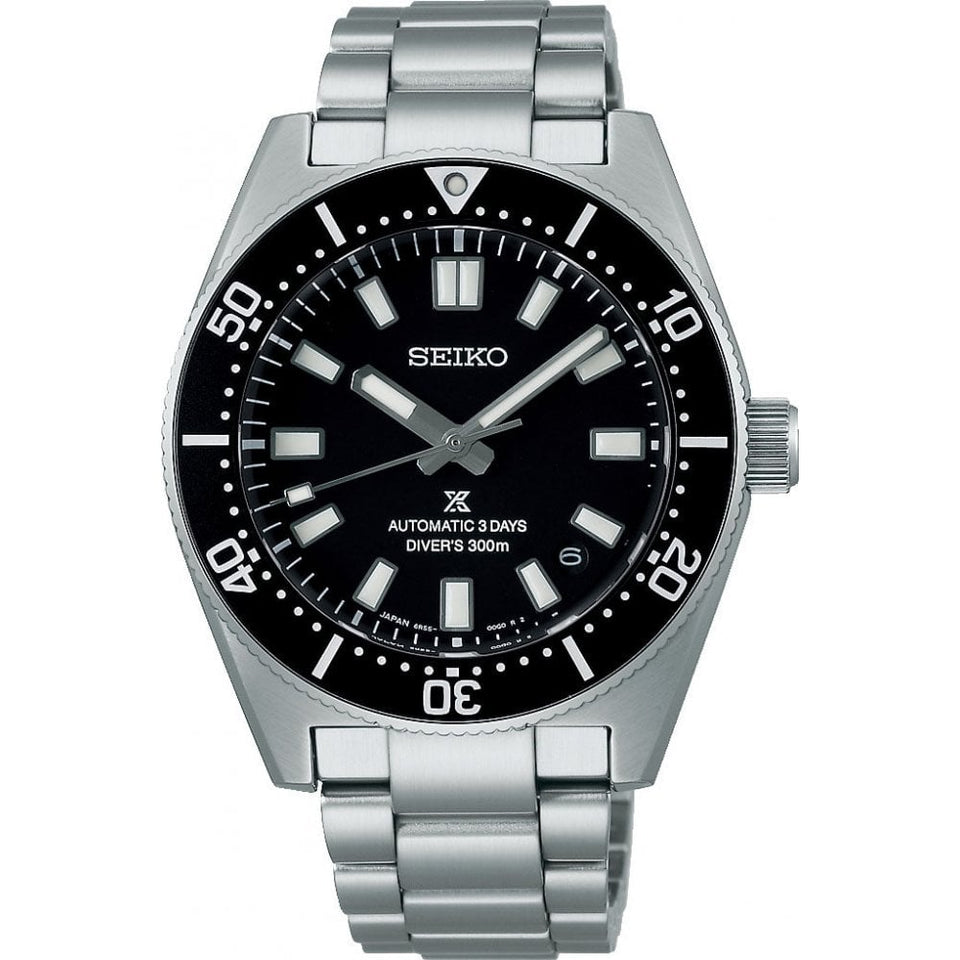 Seiko Prospex Men's 1965 Revival Cove Black 3-day 300m Diver’s Watch