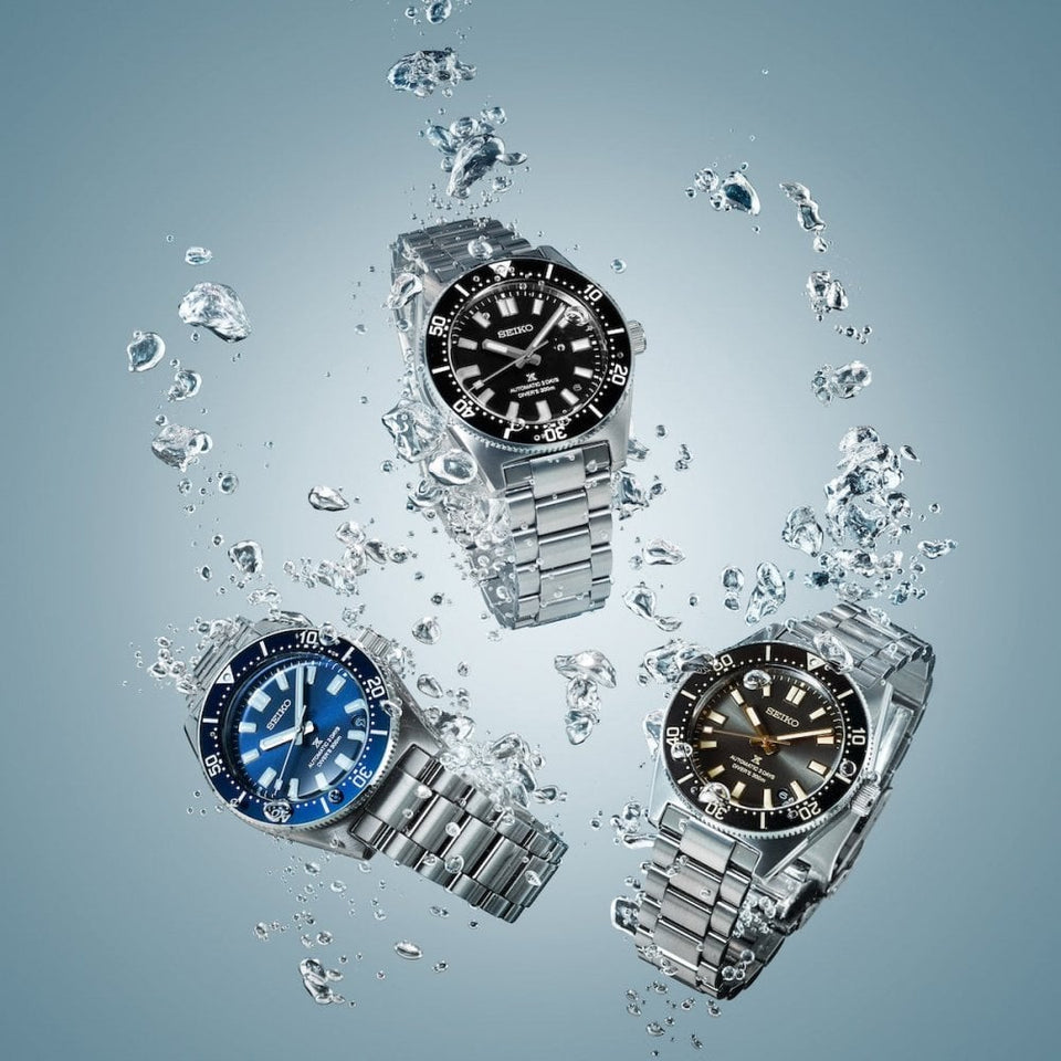 Seiko Prospex Men's 1965 Revival Cove Black 3-day 300m Diver’s Watch