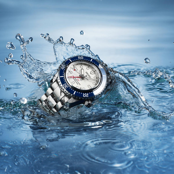 Seiko Prospex Men's 1968 Heritage White Dial GMT Diver Watch