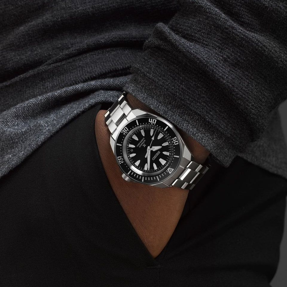 Seiko Prospex Men's 4R Black ‘Shog-urai’ Diver’s 42mm Watch