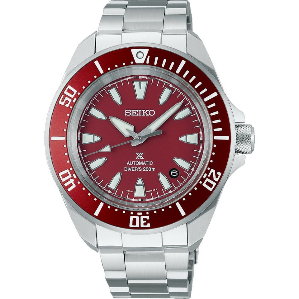Seiko Prospex Men's 4R Red ‘Shog-urai’ Diver’s 42mm Watch | EX DISPLAY