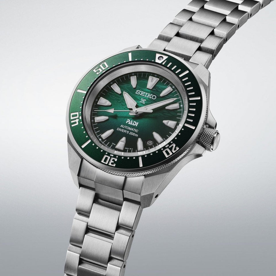Seiko Prospex Men's 60th Anniversary PADI Green Dial Bracelet Watch