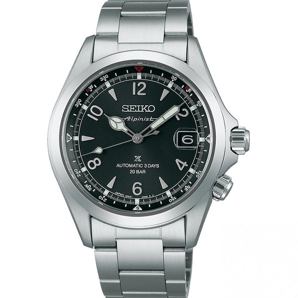 Seiko Prospex Men's Alpinist 'Summit Black' Dial Automatic Bracelet Watch