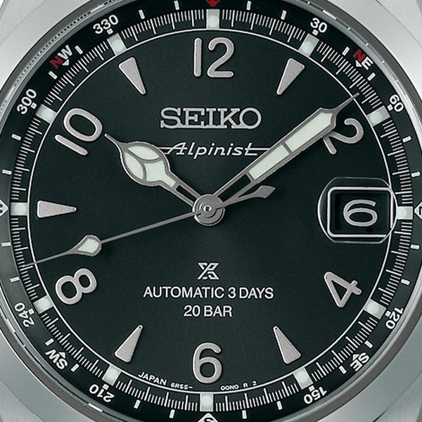 Seiko Prospex Men's Alpinist 'Summit Black' Dial Automatic Bracelet Watch
