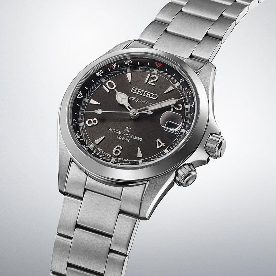 Seiko Prospex Men's Alpinist 'Summit Black' Dial Automatic Bracelet Watch