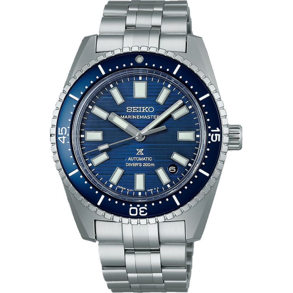 Seiko Prospex Men's Blue-Water Navy ‘Marinemaster’ 1965 Diver’s Re-interpretation Watch