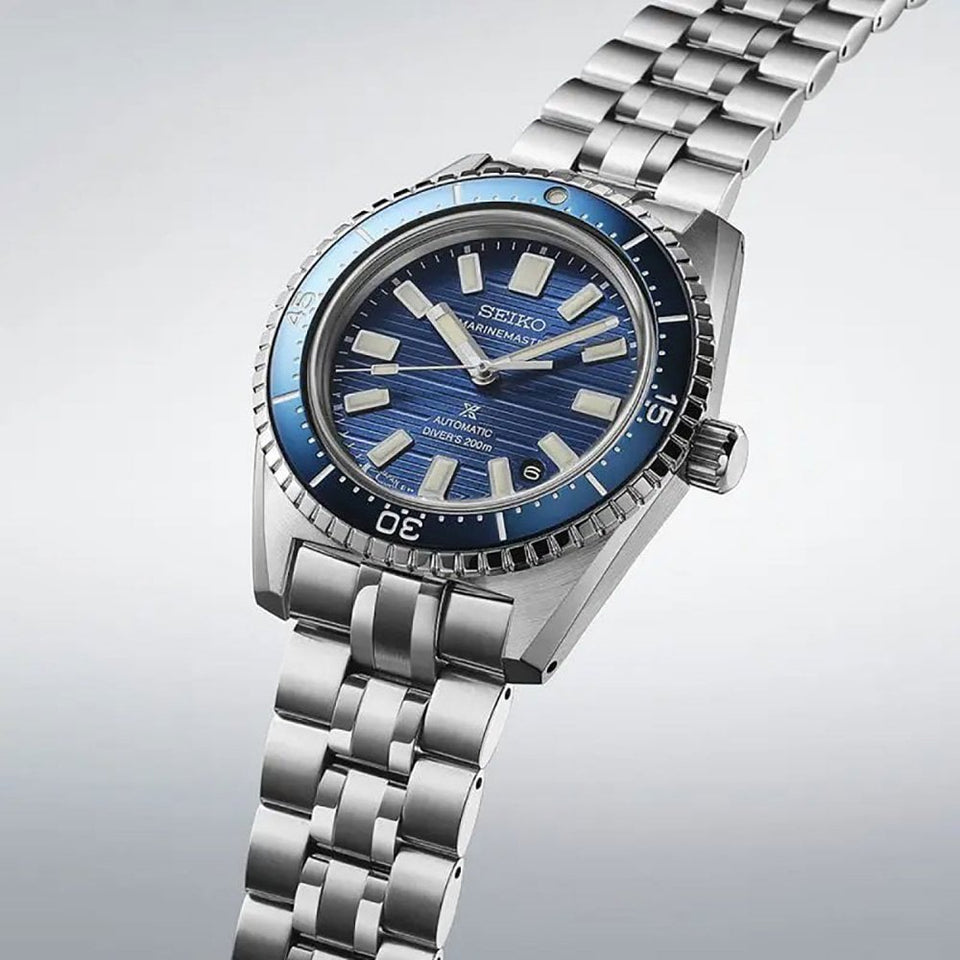 Seiko Prospex Men's Blue-Water Navy ‘Marinemaster’ 1965 Diver’s Re-interpretation Watch