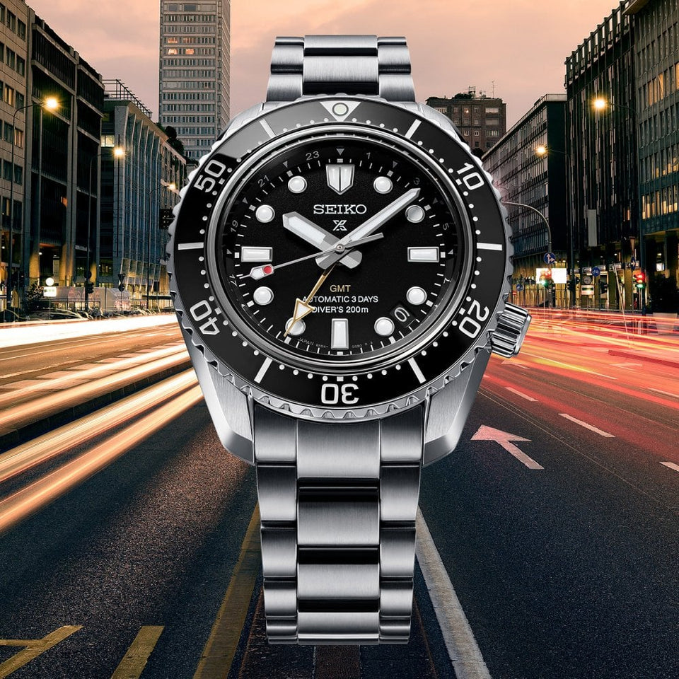 Seiko Prospex Men's ‘Dark Depths’ GMT 42mm Watch