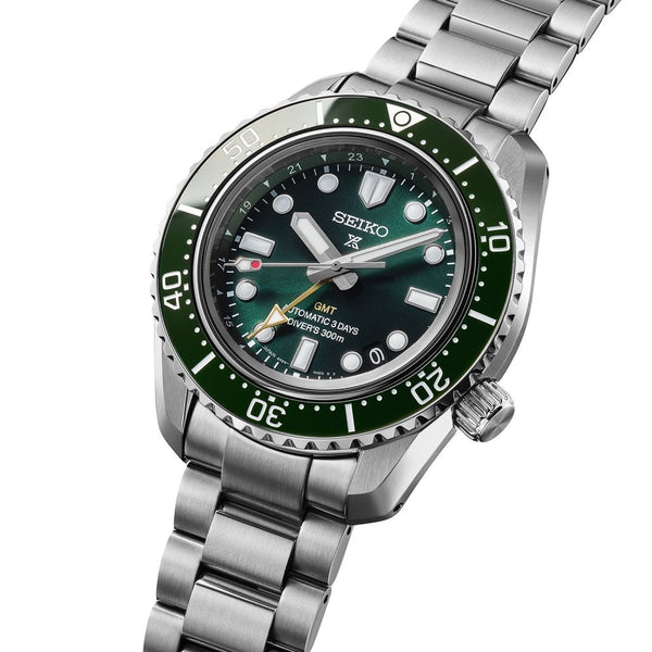 Seiko Prospex Men's Diver 1968 Pacific Green 300m Heritage GMT Watch