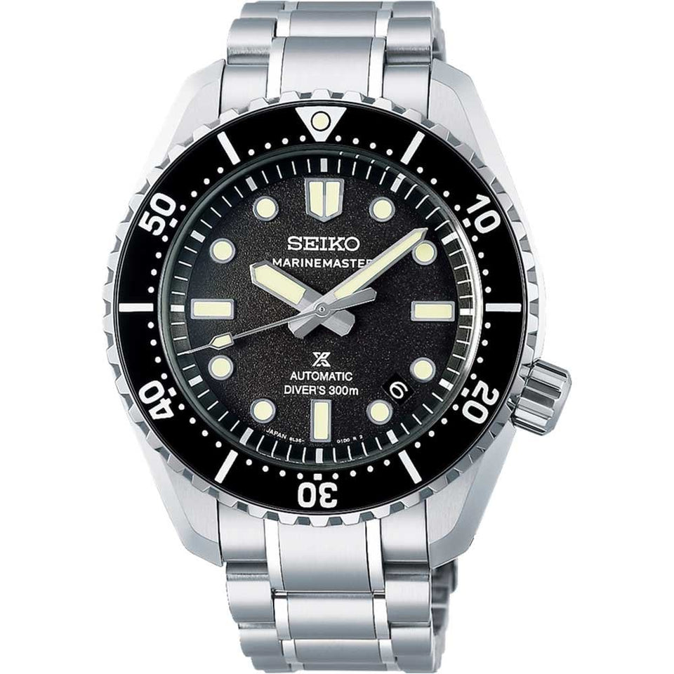 Seiko Prospex Men's High Contrast Black Marinemaster 1968 Reinterpretation Diver's Watch