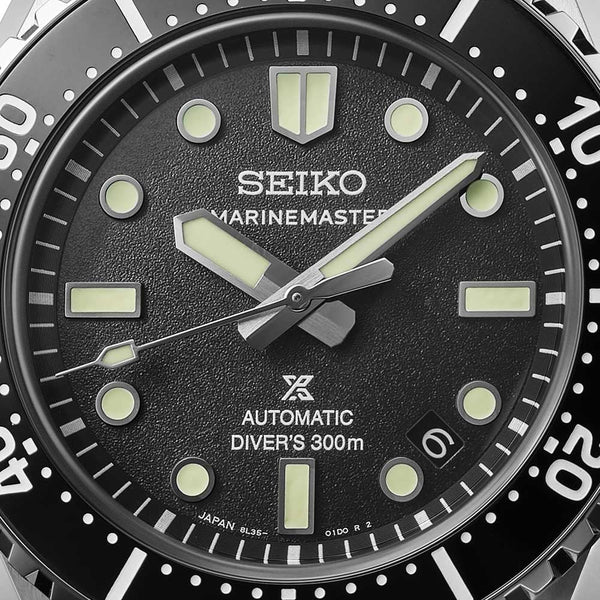 Seiko Prospex Men's High Contrast Black Marinemaster 1968 Reinterpretation Diver's Watch