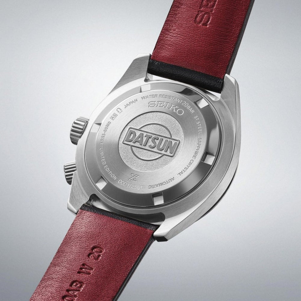 Seiko Prospex Men's Limited Edition DATSUN Fairlady Z Leather Strap Watch (XXXX/2500)
