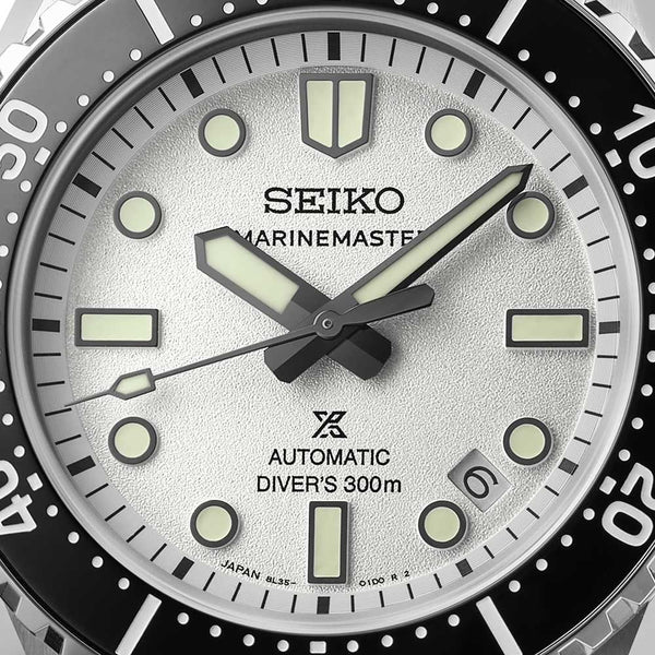 Seiko Prospex Men's Marinemaster 1968 Diver's  Reinterpretation 300m in High Contrast Monochrome Watch