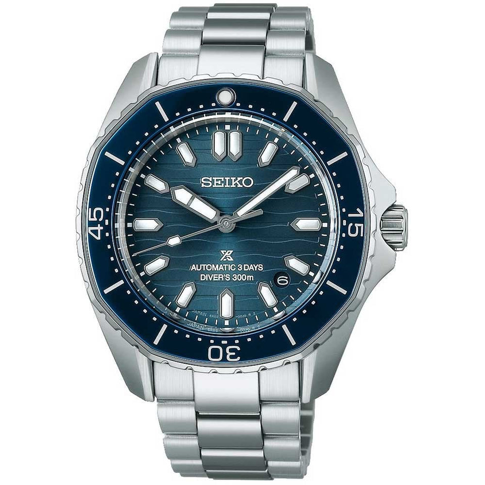 Seiko Prospex Men's Polygonal Diver's Watch in Coastline Blue