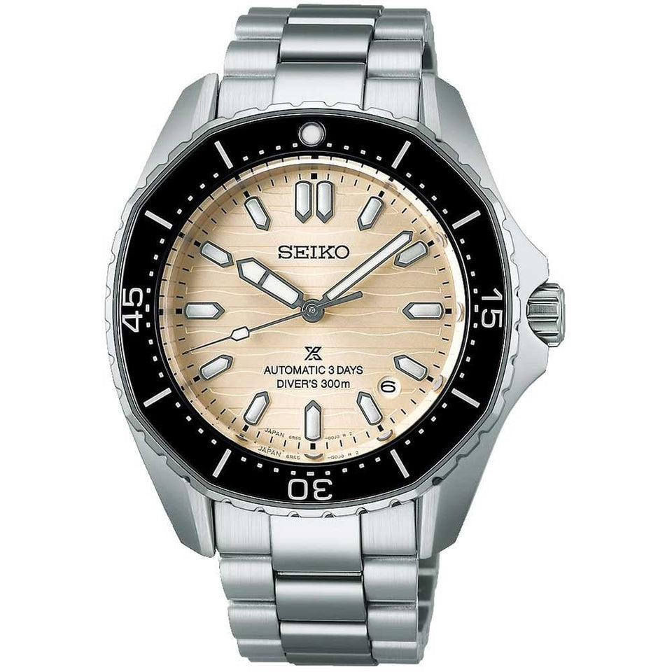 Seiko Prospex Men's Polygonal White Diver's Watch in Pearl