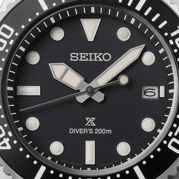 Seiko Prospex Men's Pure Black Solar Diver's Watch