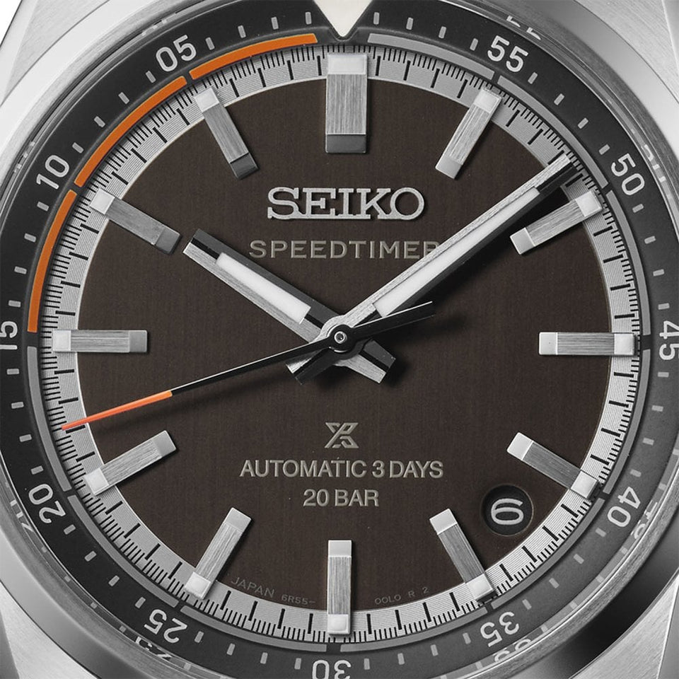 Seiko Prospex Men's Speedtimer Compact Countdown Black Dial Watch