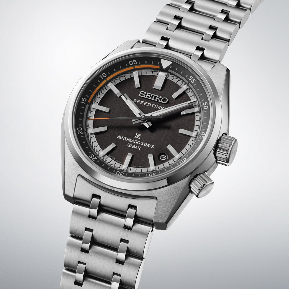 Seiko Prospex Men's Speedtimer Compact Countdown Black Dial Watch
