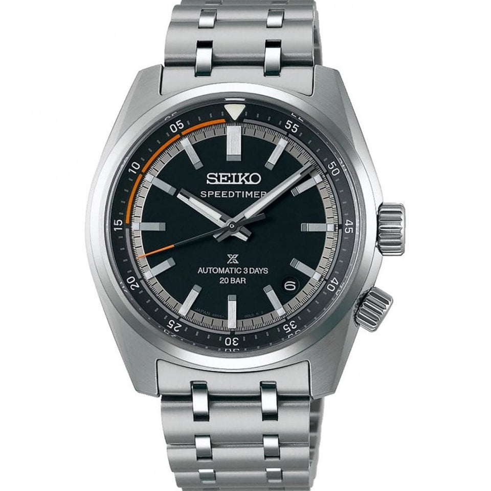 Seiko Prospex Men's Speedtimer Compact Countdown Black Dial Watch
