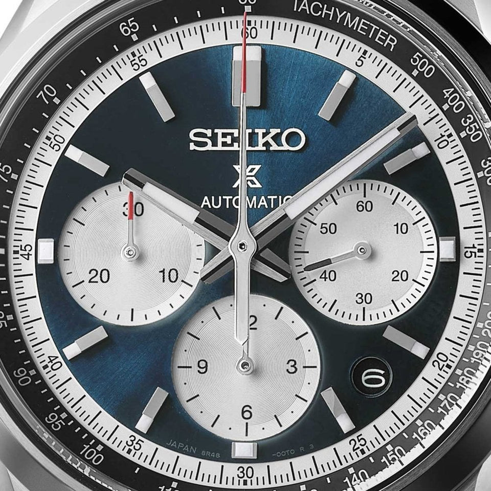 Seiko Prospex Men's Speedtimer ‘Sunrise Blue’ 1972 Mechanical Chronograph Watch