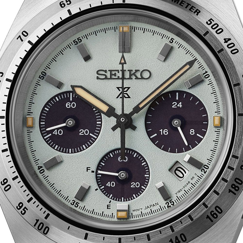 Seiko Prospex Men's Speedtimer 'Youngtimer' Mint Green Solar Watch