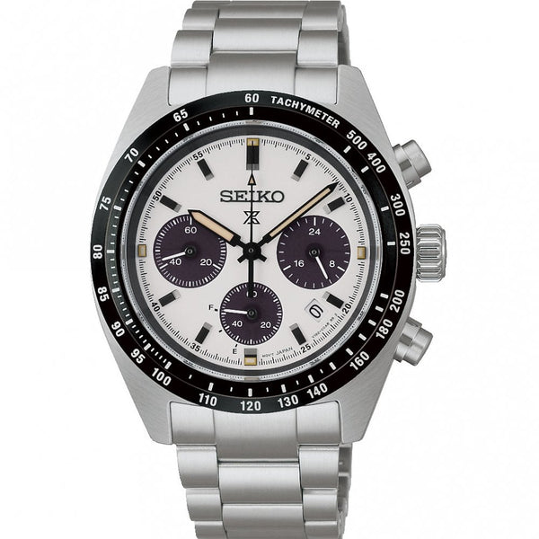 Seiko Prospex Men's Speedtimer 'Youngtimer' Monochrome Solar Watch