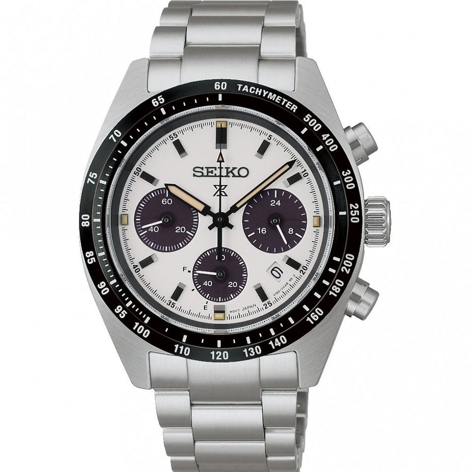 Seiko Prospex Men's Speedtimer 'Youngtimer' Monochrome Solar Watch
